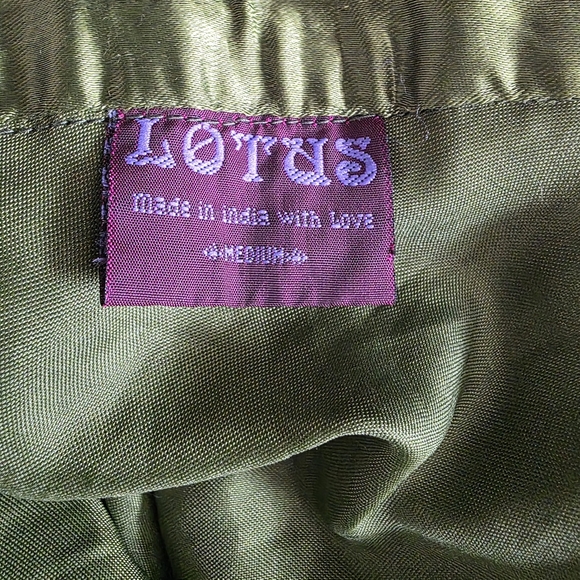 Vintage Green Wrap Maxi Skirt Size Medium - Picture 6 of 7